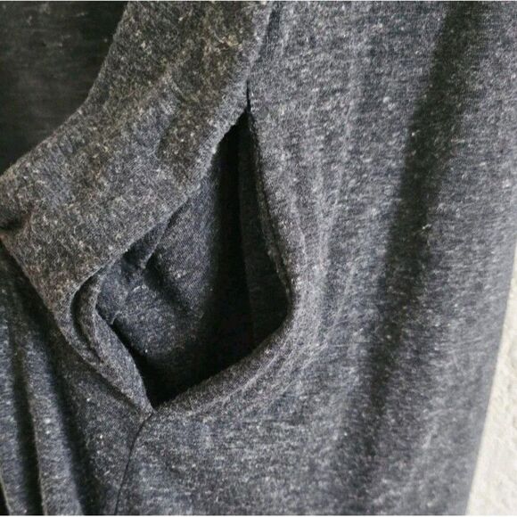 Free People Beach Fulton Jumpsuit XS Gray V-Neck Flowy Resort Boho Wide Leg - Picture 7 of 10